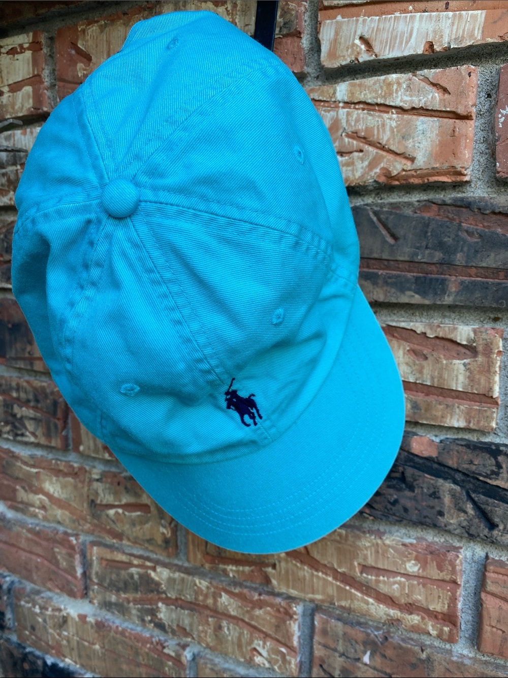 Ralph Lauren Polo Logo Baseball Cap - Aqua Blue